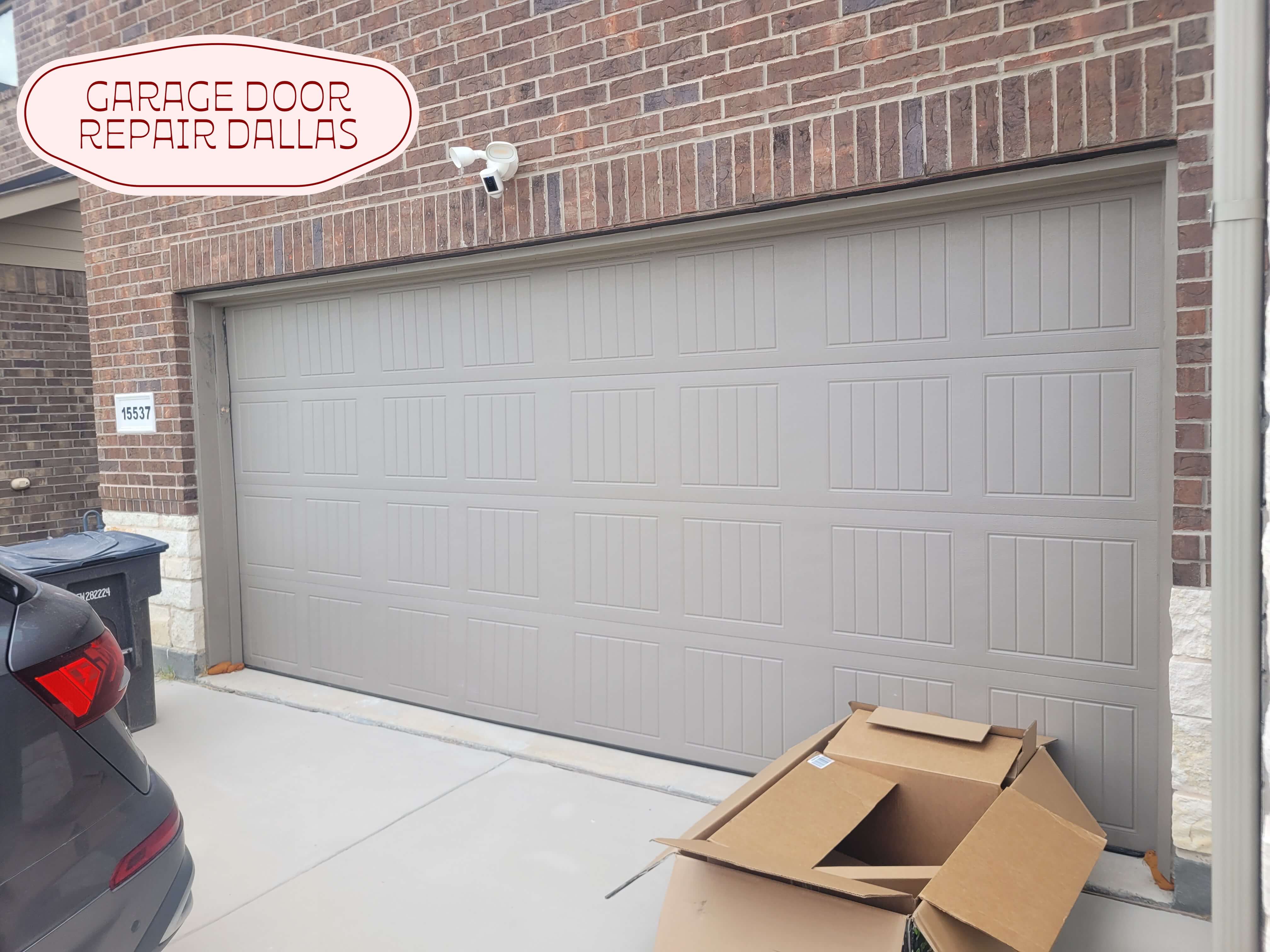 new gallary door install
